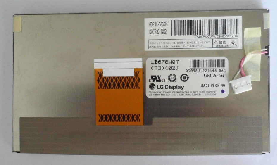 LG 7" LB070WQ7(TD)(02) LCD Screen panel Display LB070WQ7 LCD Panel Display