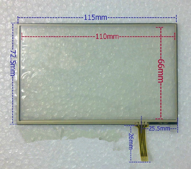 115mm*72.5mm Touch Screen 5 Inch Touch Screen for GPS Navigator