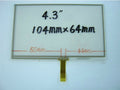 104mm*64mm Touch Screen 4.3 Inch Written Screen for GPS Navigator