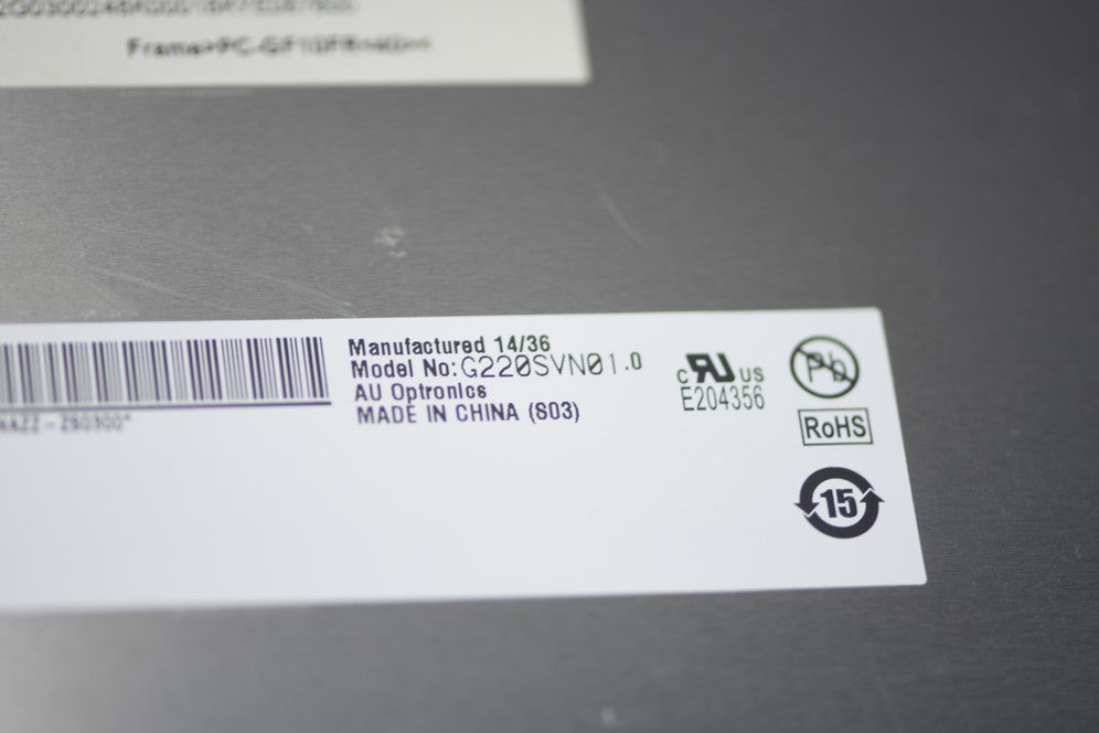 Original G220SVN01.0 AUO Screen 22" 1680*1050 G220SVN01.0 Display