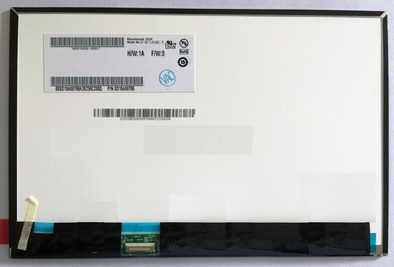 Original B101UAN01.A AUO Screen 10.1" 1920*1200 B101UAN01.A Display