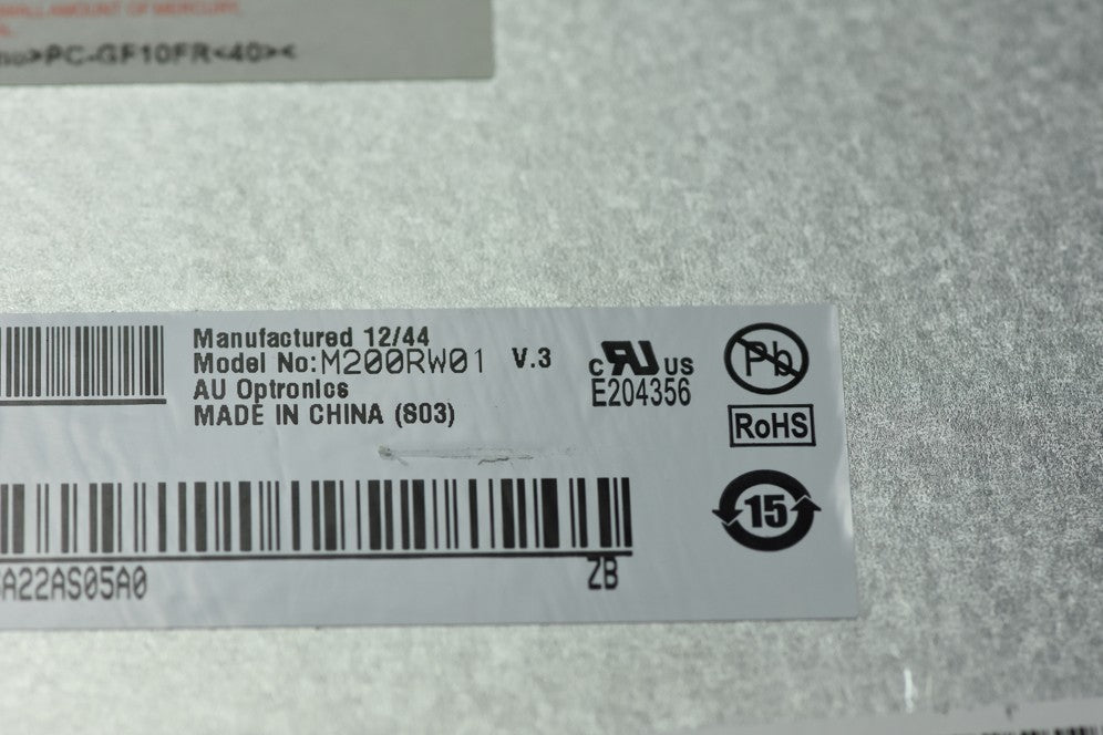 Original M200RW01 V3 AUO Screen 20.0" 1600×900 M200RW01 V3 Display