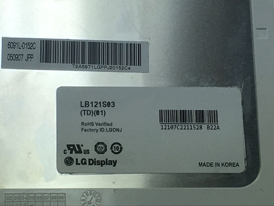 Original LB121S03-TD01 LG Screen 12.1" 800×600 LB121S03-TD01 Display