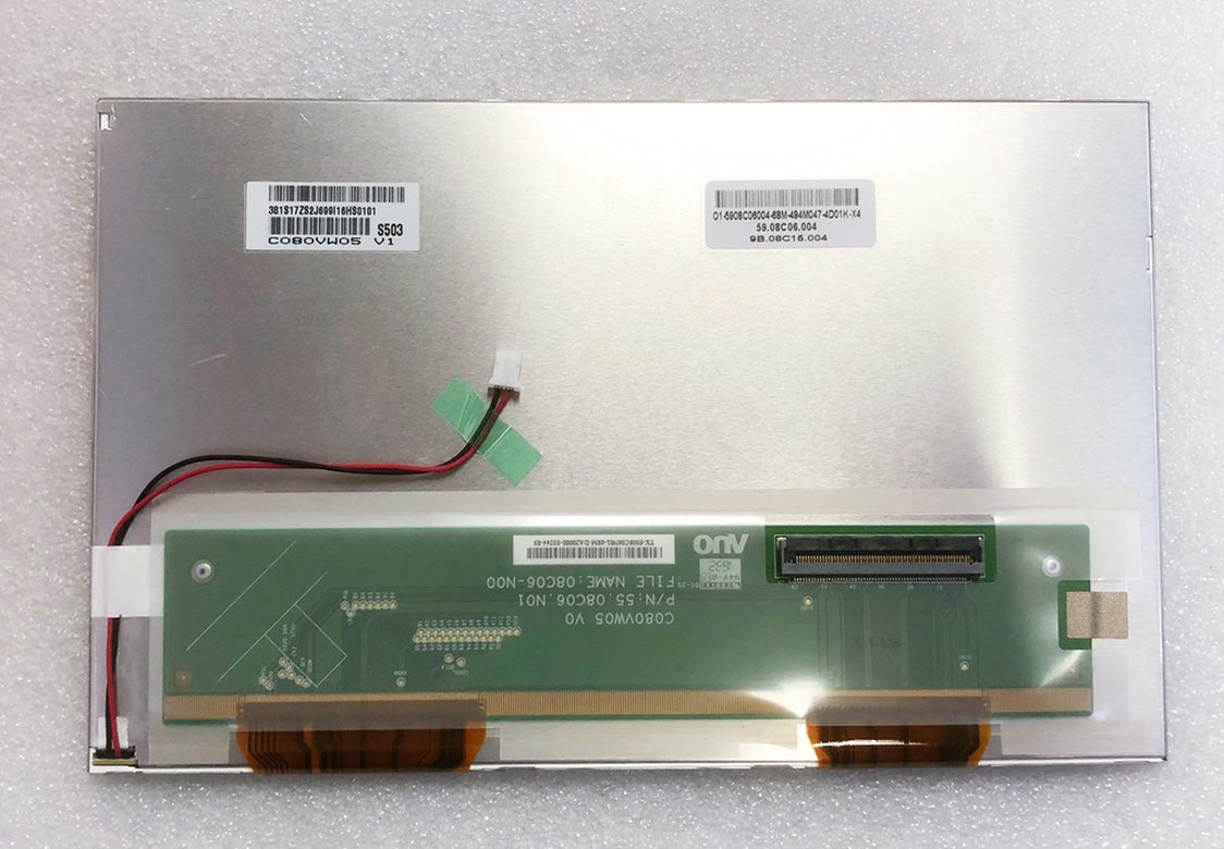 Orignal AUO 8-Inch C080VW05 V0 LCD Display 800x480 Industrial Screen