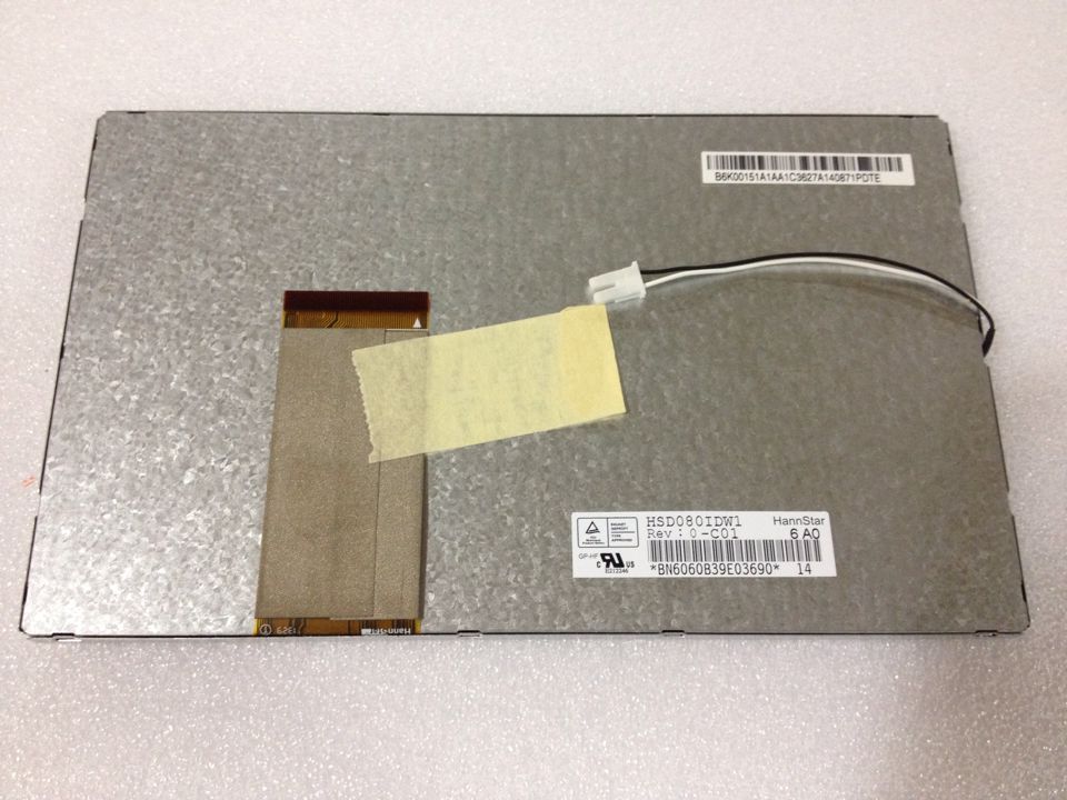 Original HSD080IDW1-C01 HannStar Screen 8" 800*480 HSD080IDW1-C01 Display