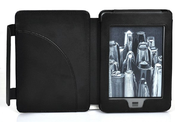 PU Leather Book Style Case Magnetic Clasp For Amazon Kindle Touch Kindle Paperwhite