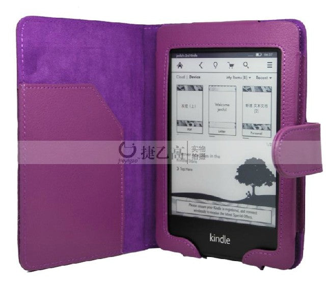 PU Leather  Business Style Case Vover For Amazon Kindle paperwhite Can Carry Capacitance Pen