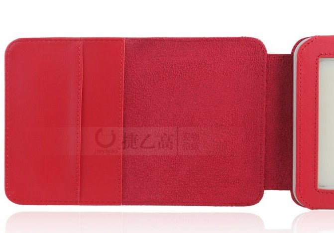 Red PU Leather Book Style Case Cover For Amazon Kindle 3
