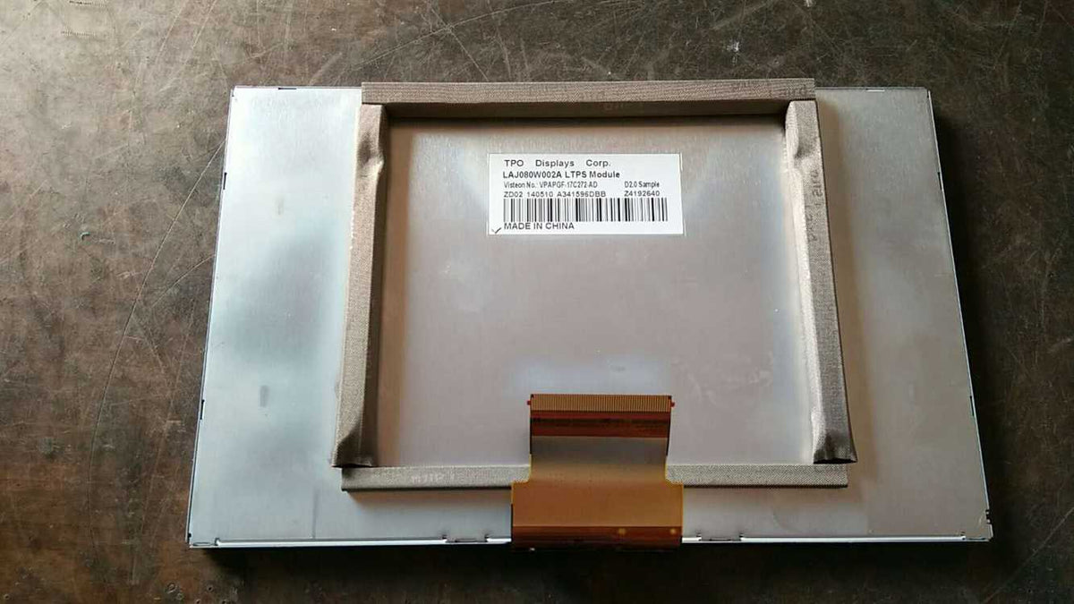 Original LAJ080W001A TPO Screen 8.0" 800x480 LAJ080W001A Display