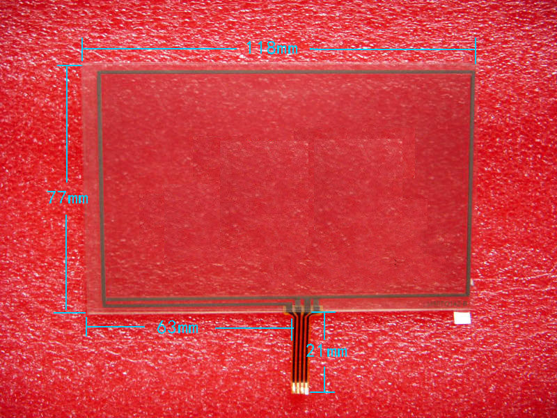 5 inch Touch Screen 118mm*77mm Touch Screen for GPS avigraph MP4 Mp5