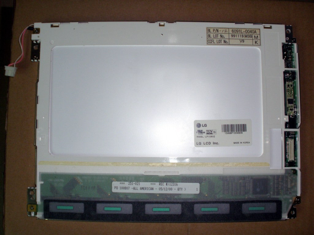 10.4" LP104V1 LP104V2 Industrial LCD Panel LCD Display Screen