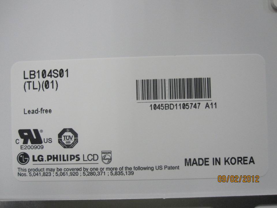 Original LG LB104S01-TL01 10.4" LCD Panel Industrial LCD Display
