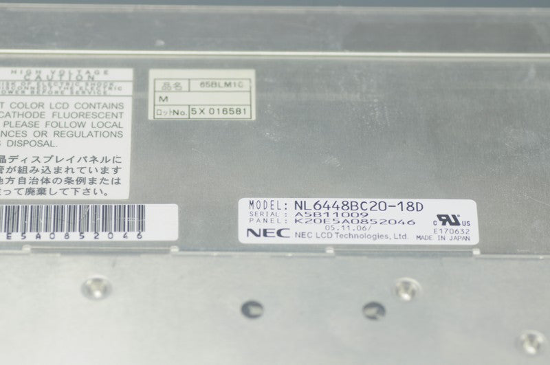 NL6448BC20-18D NEC 640*480 TFT LCD Panel Display NL6448BC20-18D LCD Screen Display