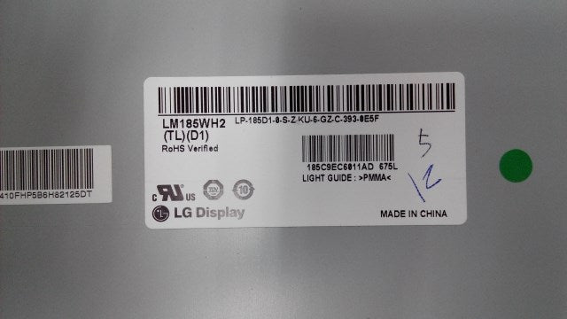 Original LM185WH1-TLD1 LG Screen 18.5" 1366*768 LM185WH1-TLD1 Display