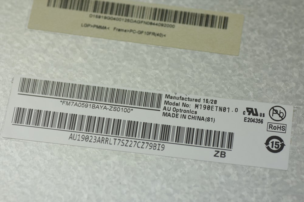 Original M190ETN01.0 AUO Screen 19" 1280*1024 Original M190ETN01.0 AUO Screen 19" 1280*1024 M190ETN01.0  Display