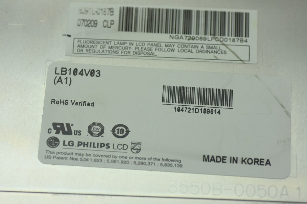 Original LB104V03-A1 LG Screen 10.4" 640×480 LB104V03-A1 Display