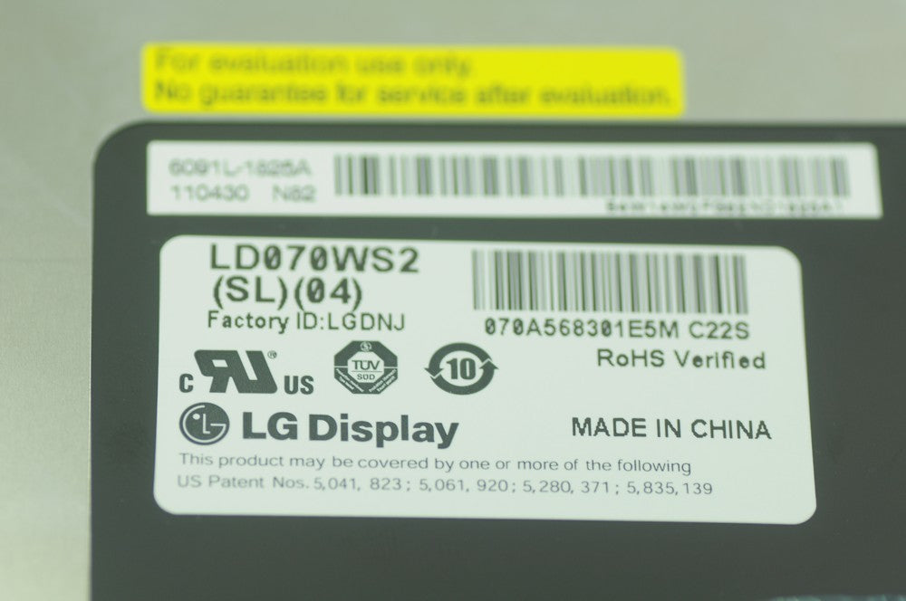 Original LG LD070WS2-SL04 Screen 7.0" 1024×600 LD070WS2-SL04 Display
