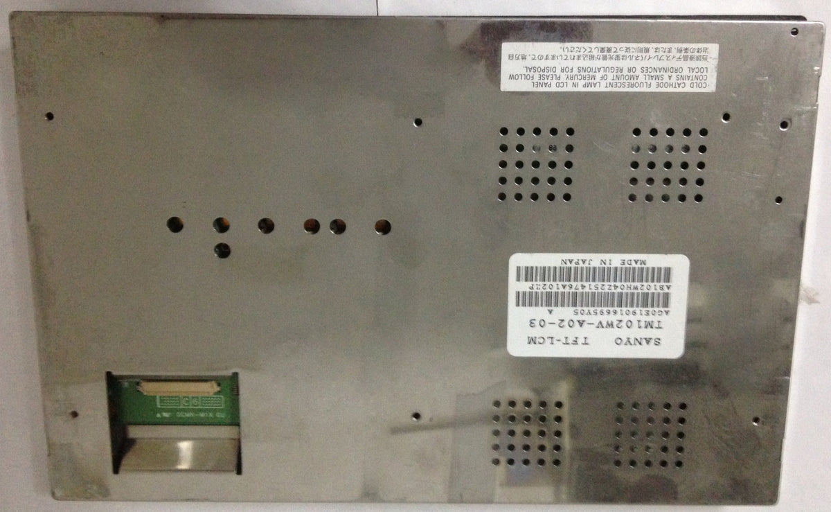 Original TM102WV-A02-03 SanYo Screen 10.2" 800×480 TM102WV-A02-03 Display