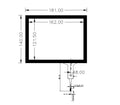 Original AUO 8" A080SN03 Touch Screen  Glass Screen Digitizer Panel