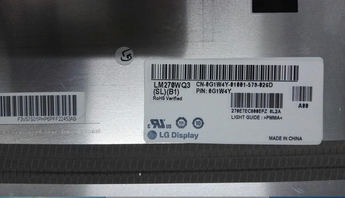 Original LM270WQ3-SLB1 LG Screen 27.0" 2560*1440 LM270WQ3-SLB1 Display
