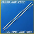 2 Piece/lot LED backlight bar For Thompson T42E03HU-01B T42E04DHU-01B lvf420audx E8 V2 LVF420AUDD E16 V5 STQ420A85-56LED