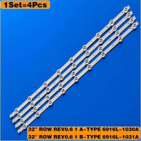 4pcs LED Backlight strip for LG 32LM3400 32LS3400 6916L-0923A 0881A 1030A 1031A 32PFL3507 32LM340T 32PHG4900 LE32D1352 32LM340T