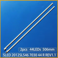 2 PCS/set LED Backlight strip for Sony KDL-46HX753 KDL-46EX650 KDL-46HX750 LJ64-03363A 03363B 03363C SLED 2012SLS46 7030 44 R L
