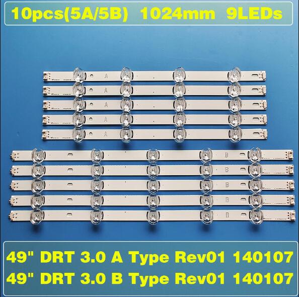 100% new 10 / kit LED light strip for LG 49 TV 49lb552 49lb629v agf78402201 49lb580v 49lb561u 49lf620v 49uf6430 49lb620v