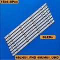 New 8 PCS/set LED Backlight Strip For LG 49LH510V 49LJ510M 49LH570A 49UM6950 49LH51_FHD_A/B SSC_49inch_FHD_A B 49LH5100 49LH5700