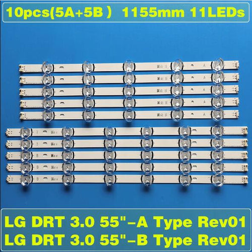 10 Original LED Lights with Backlight for LG 55lb650v 55lb5900 55lf652v 55lf6000 55lb6000 55lf5950 55lb630v 55lf580v 55lb570v