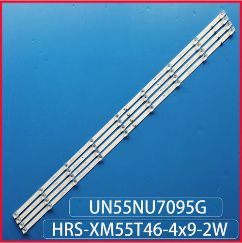 1 Kit 4 pcs LED Backlight strip for UN55NU7095G HRS_XM55T46_4X9_2W_MCPCB 14MM_V0 E47 IC-B-VZAA55DB05