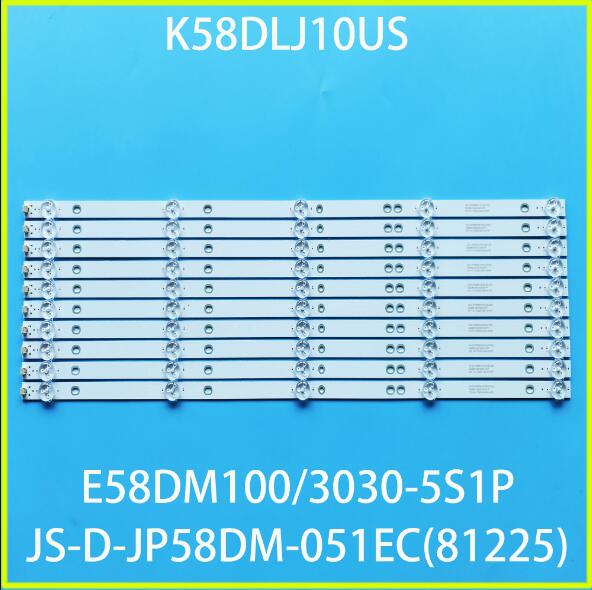 1 kit =10pcs LED Strip 5LED for TD K58DLJ10US polaroid 58 tvled584k01 JS-D-JP58DM-051EC(81225) E58DM100 3030-5S1P