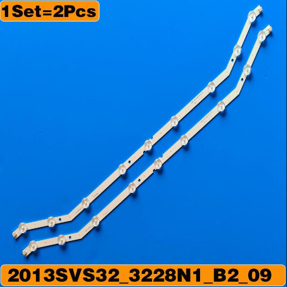 2PCS 9 LED Backlight strip For Samsung 32"TV 2013svs32 LED Strip D3GE-320SM0-R2 UE32EH4003WX BN96-28763A/35204A D3GE-320SM1-R2