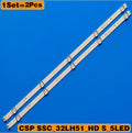2Pieces/lot 5 lamp For LG 32"TV Innotek direct 15.5Y 32Inch 32LF510B 32LH590U SVL320AL5 DH_LF51 32LH51_HD SSC_32inch_HD