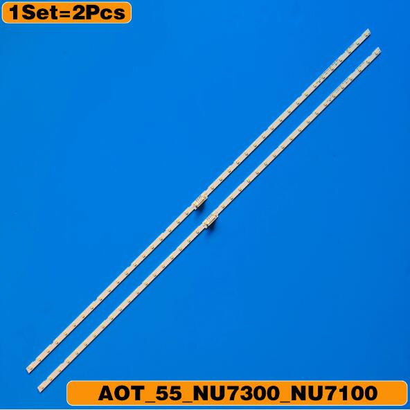 2pcs/lot LED backlight strip For Samsung 55NU7100 UN55RU7100 UE55NU7100 UN55NU7090G UE55NU7023 UE55NU7500 UE55NU7092 UE55NU7090