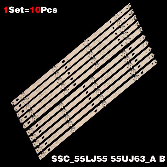 LED Backlight Strips For LG 55UK6100PLB55UJ6560 55UJ670V LED Bars Band Rulers SSC 55LJ55_FHD_A 55UJ63_UHD_B Innotek 17Y 55inch