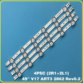 LED strip For LG 49" V17 ART3 TV 49UJ651V 49UJ675V 49UJ676V 49UJ634V 49UJ630V 49UJ655V 49UJ6565 6916L-2862A 6916L-2863A LC490DGG