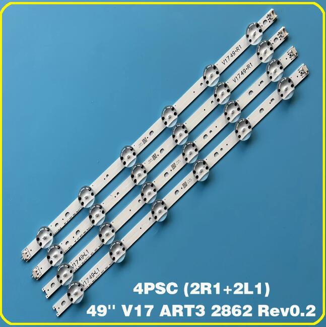 LED strip For LG 49" V17 ART3 TV 49UJ651V 49UJ675V 49UJ676V 49UJ634V 49UJ630V 49UJ655V 49UJ6565 6916L-2862A 6916L-2863A LC490DGG