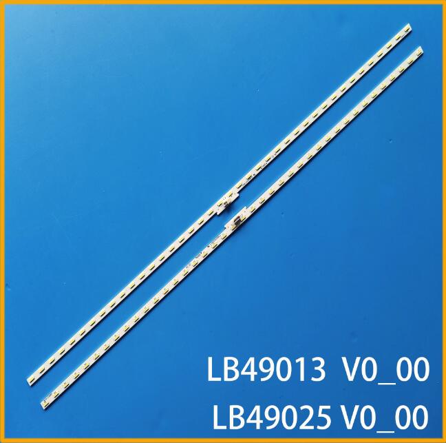 LED strip(2) for SONY KDL-49WE660 KD-49XF7073 KDL-49WE750 KD-49X720E KDL-49WE665 KD-49XE7002 KD-49XE7093 49W660E LB49013 LB49025