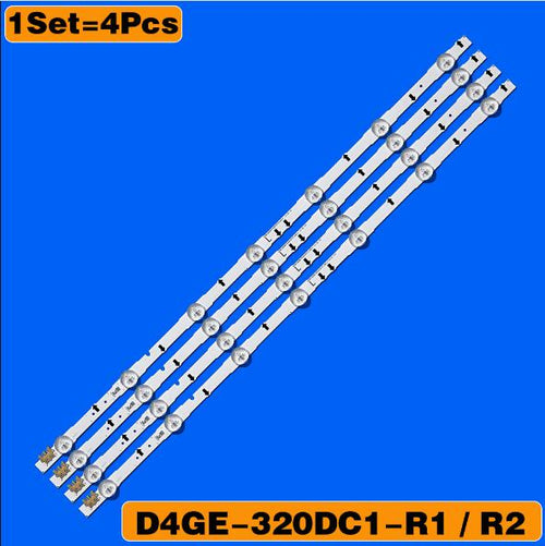 (New kit)4 Pieces/set 7LED 647mm LED strip for samsung ue32j5500ak D4GE-320DC1-R2 D4GE-320DC1-R1 BN96-30443A 30442A 2014SVS32FHD