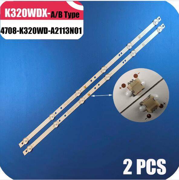 TV's Lamps Kit LED Backlight Strips For Philips 32PHS4062/60 32PHS4012/12 LED Bars K320WDX A1 Bands Rulers 4708-K320WD-A2113N01