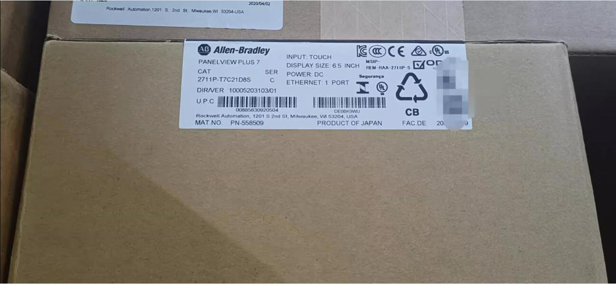 Original 2711P-T7C21D8S Allen Bradley Rockwell touch screen