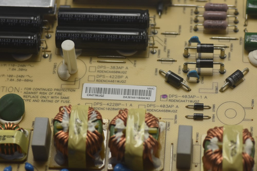 Original RDENCA471WJQZ Sharp DPS-403AP-1 A  Power Board