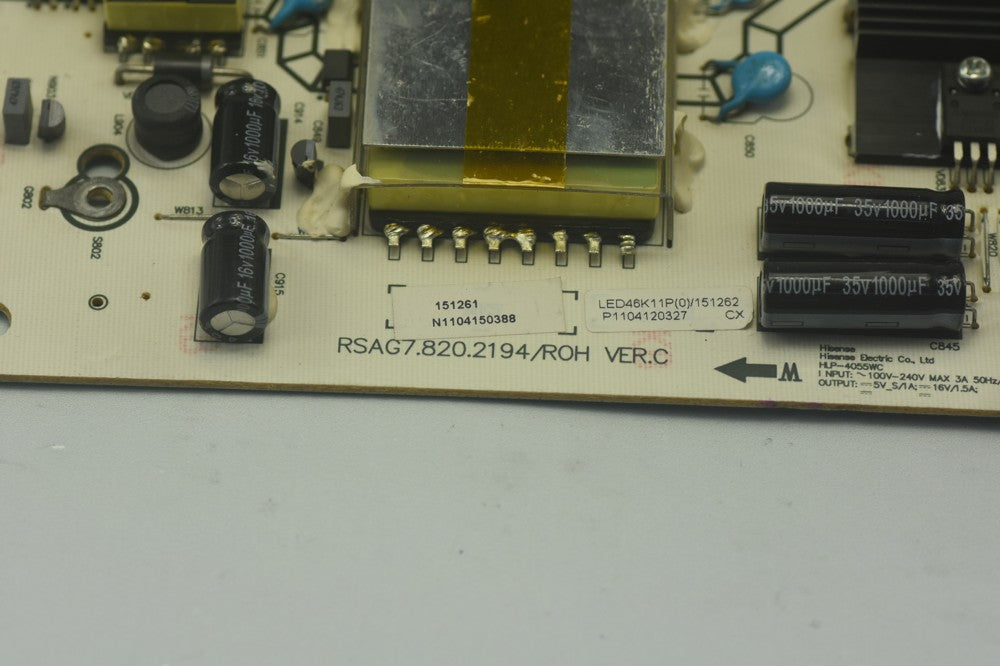 Original RSAG7.820.2194/ROH Hisense HLP-4055WC  Power Board