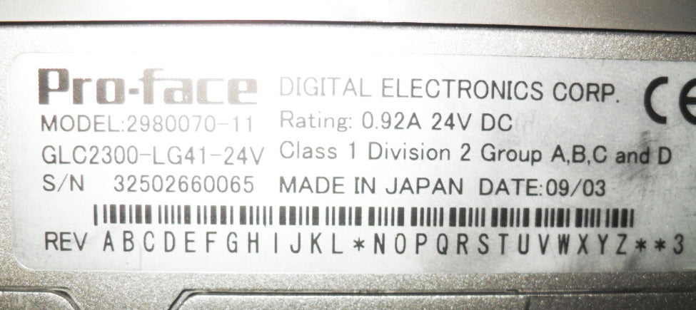 Original PRO-FACE GLC2300-LG41-24V Screen GLC2300-LG41-24V Display