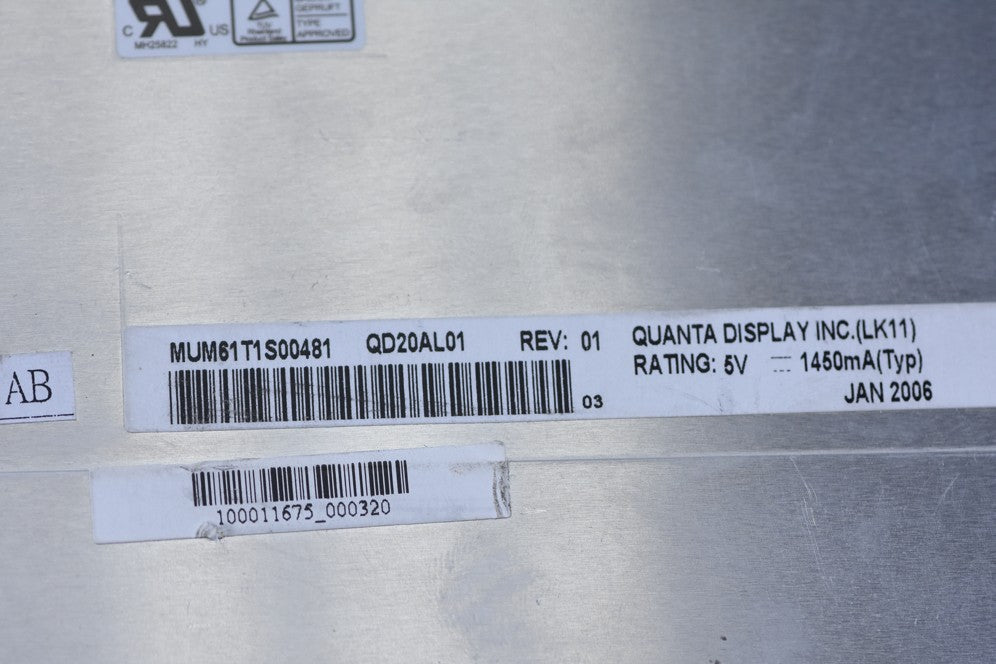 Original QD20AL01 Rev.01 QDI Screen 20.1" 1400X1050 QD20AL01 Rev.01 Display