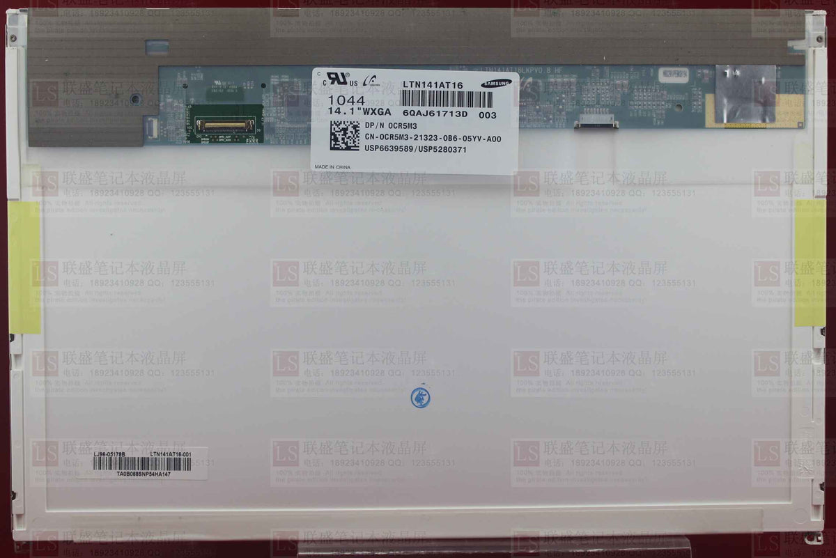 Original LTN141BT10-001 SAMSUNG 14.1"1680×1050 LTN141BT10-001 Display
