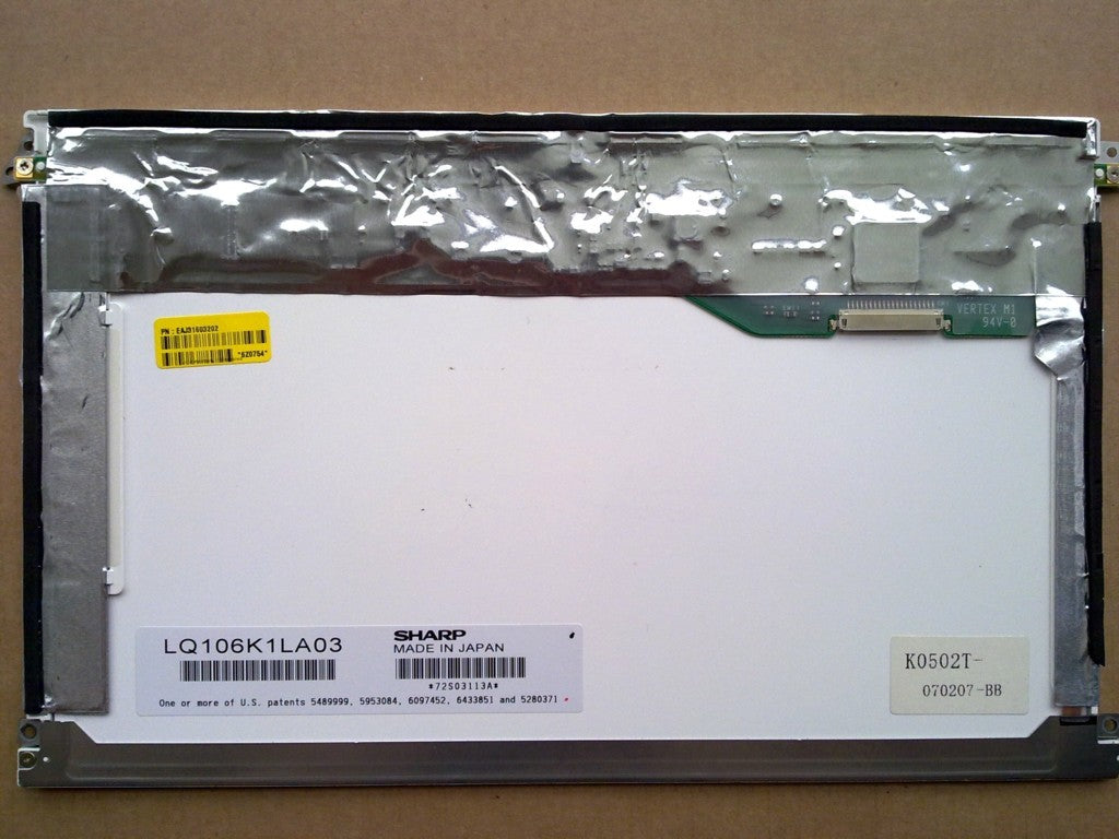 Original LQ106K1LA03 SHARP Screen 10.6" 1280X768 LQ106K1LA03 Display