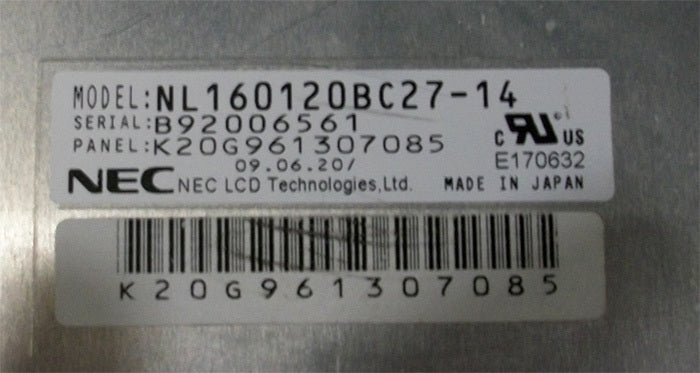 Original NL160120BC27-14 NEC Screen 21.3"1600×1200 NL160120BC27-14 Display