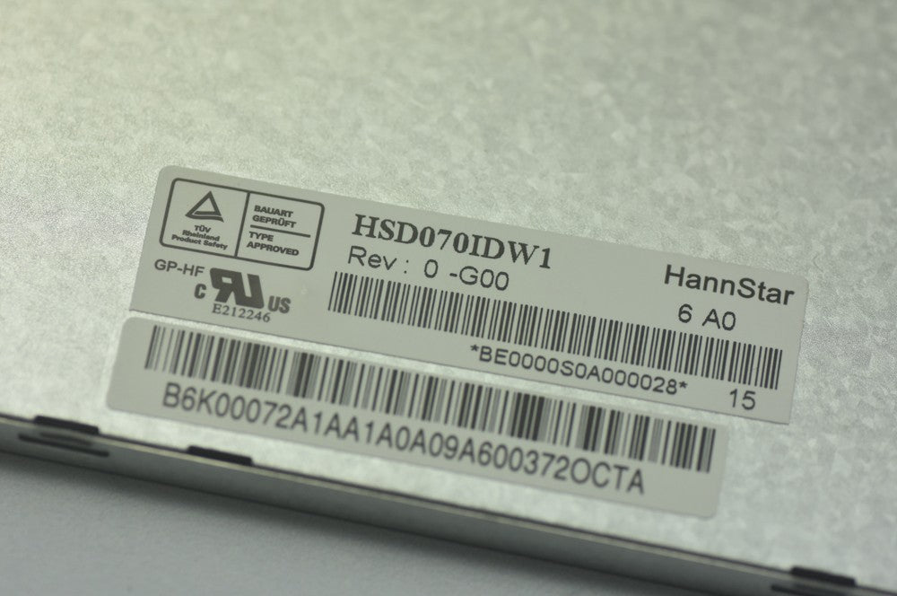 Original HSD070IDW1-G00   HannStar Screen 7.0" 800*480 HSD070IDW1-G00  Display